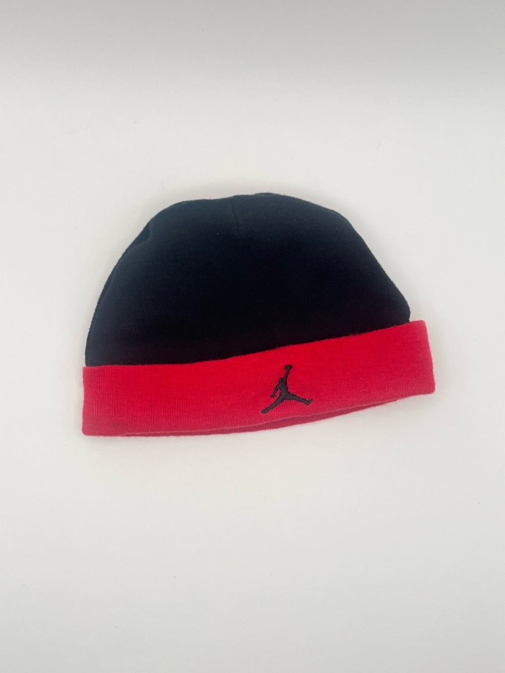 Jordan Black & Red Newborn Knit Beanie